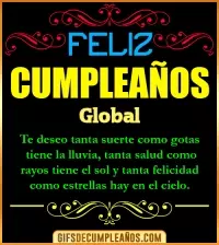 GIF Frases de Cumpleaños Global